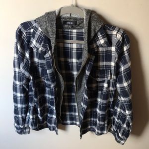 Trendy Women’s Flannel Hoodie